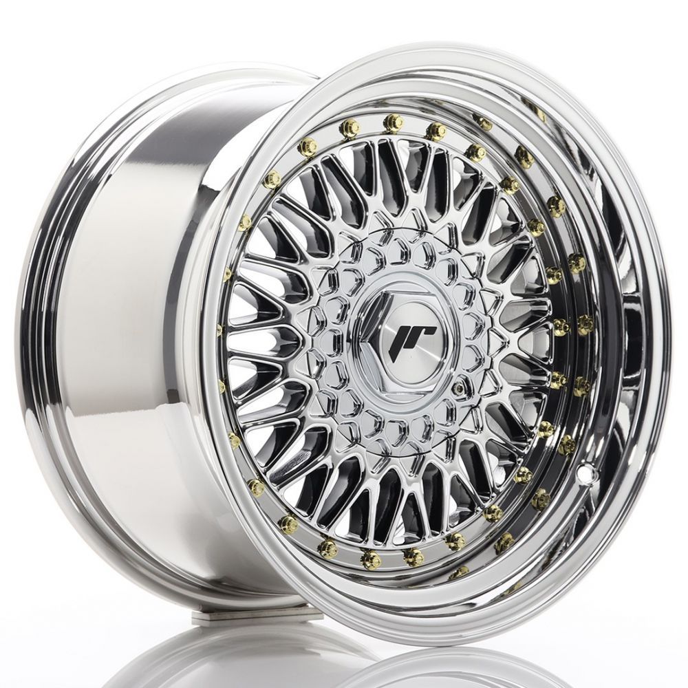 JR Wheels JR6 16x9 ET20 4x100/108 Gloss Black w/Machined Lip