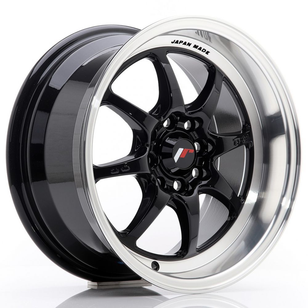 ALU PLATIŠČA JR Wheels TF2 15x7,5 ET10 4x100/114 Gloss Black