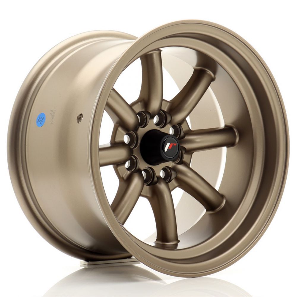 JR Wheels JR9 15x9 ET10 4x100/108 Gold w/Machined Lip