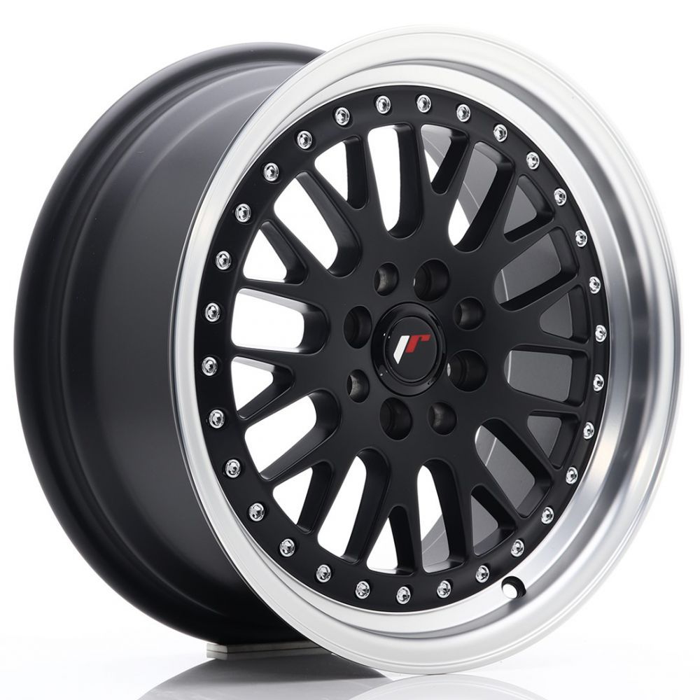 ALU PLATIŠČA JR Wheels JR10 16x7 ET30 4x100/108 Matt Black w/Machined Lip