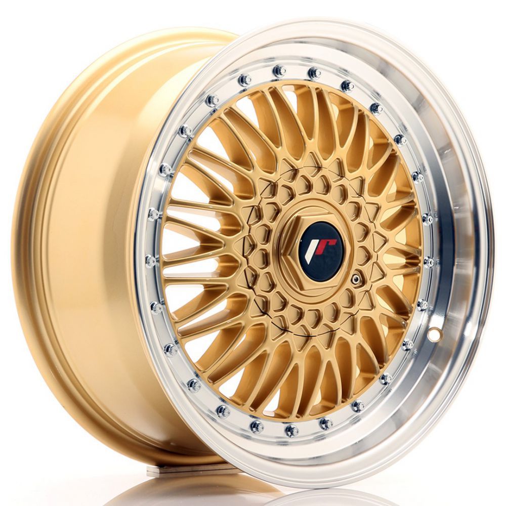 JR Wheels JR9 17x7,5 ET20-35 BLANK Gold w/Machined Lip