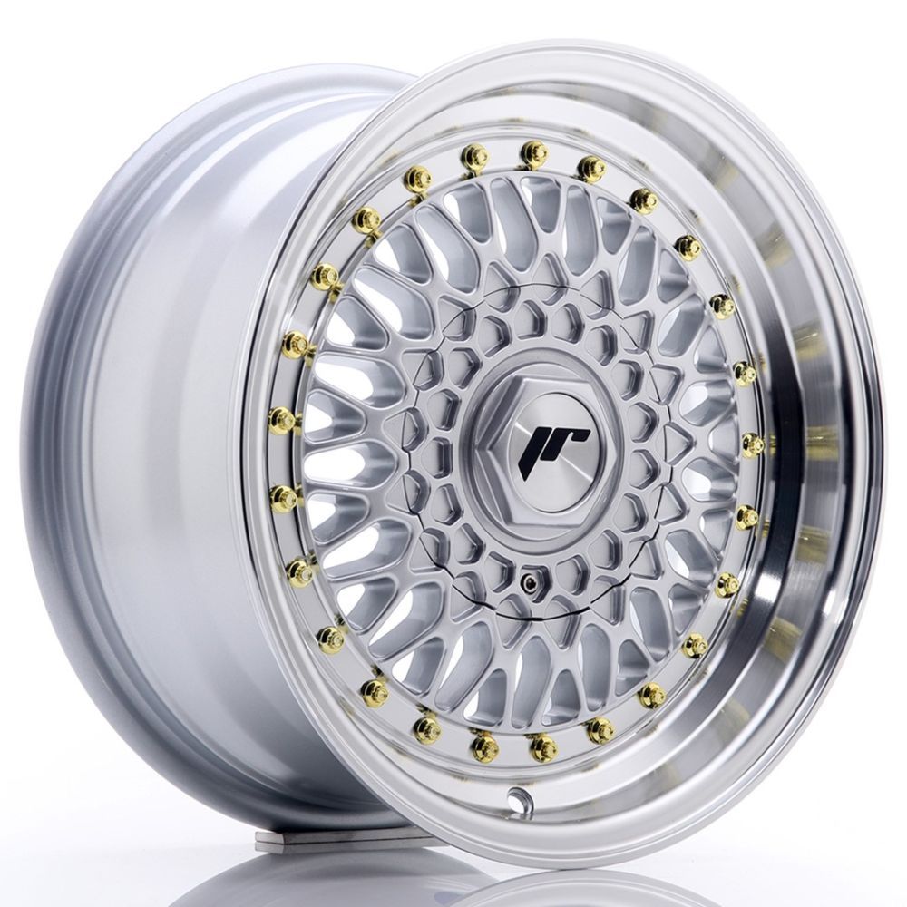 ALU PLATIŠČA JR Wheels JR9 15x7 ET20 BLANK Silver w/Machined Lip