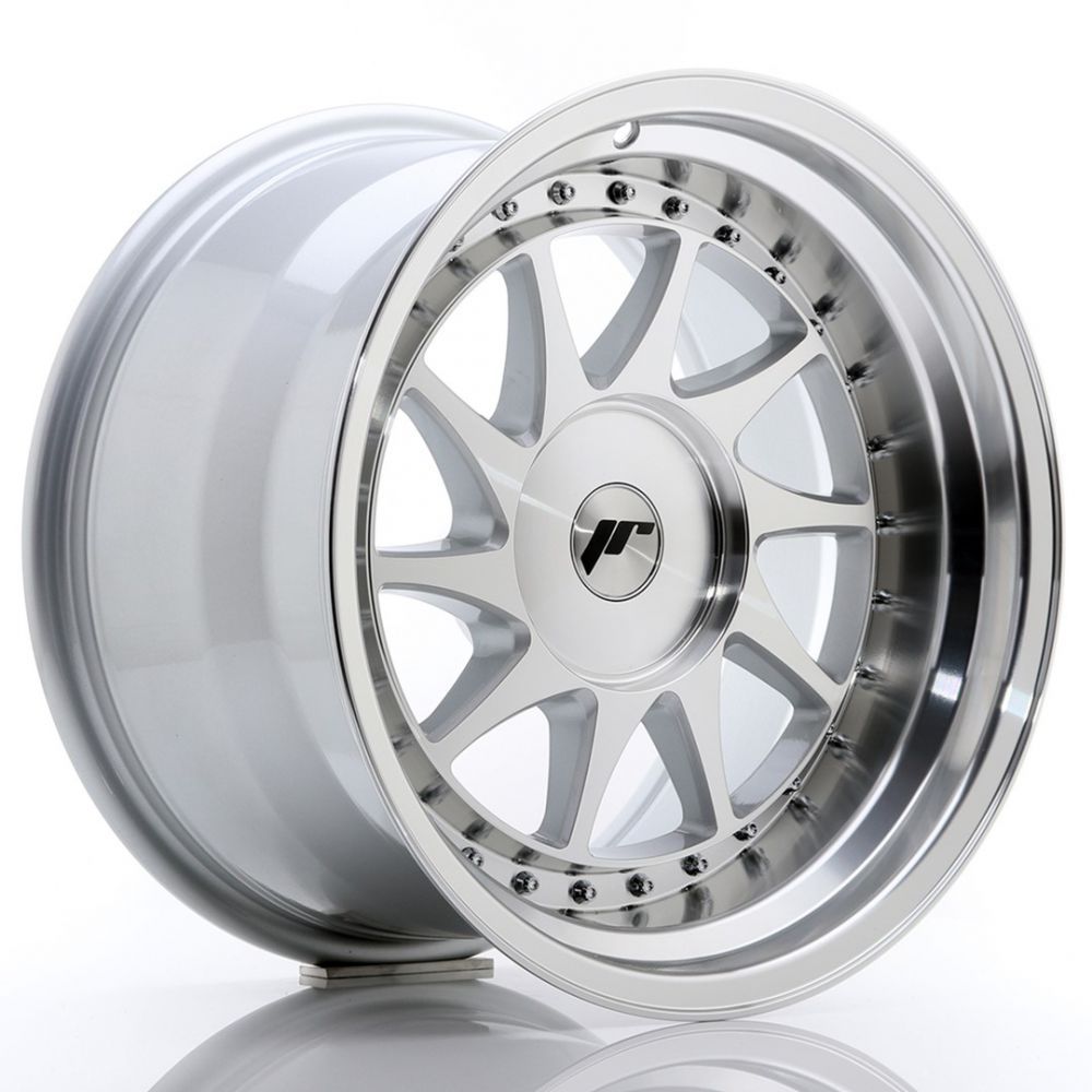 JR Wheels JR9 17x10 ET20 4x100/108 Silver w/Machined Lip