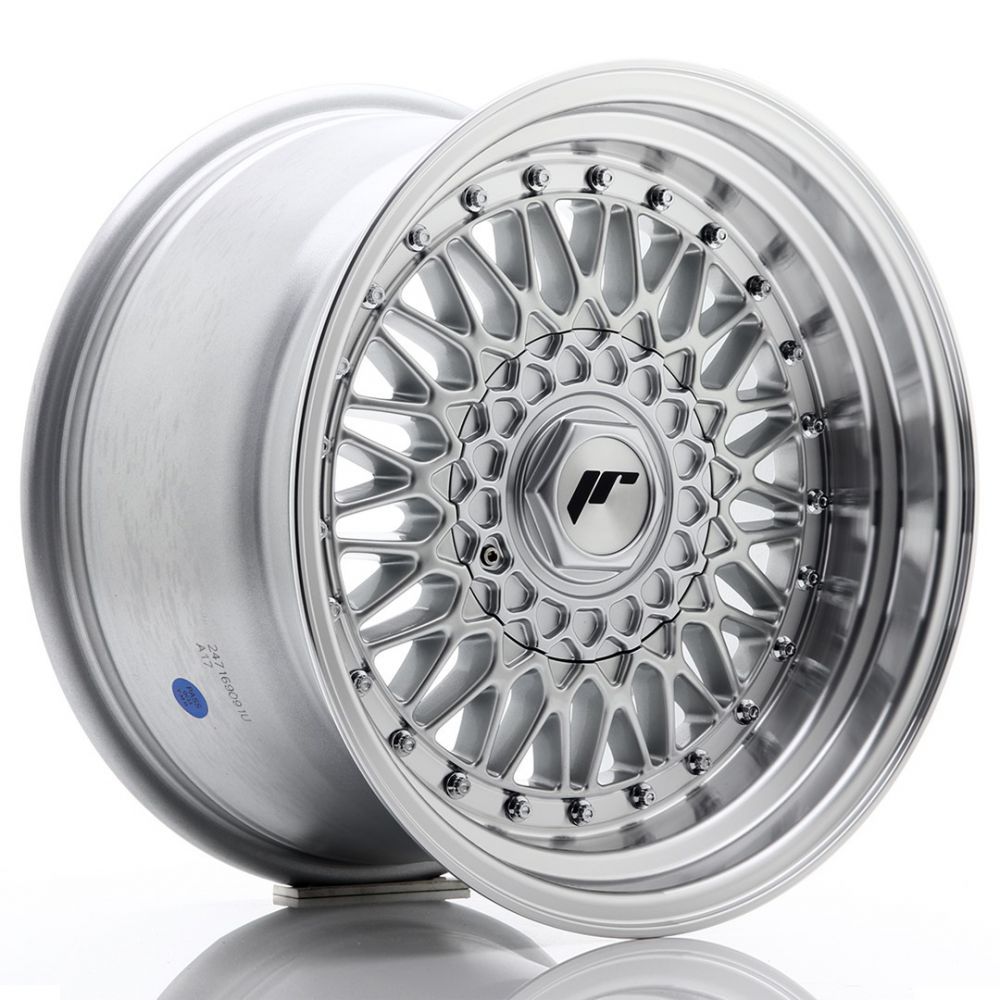 ALU PLATIŠČA JR Wheels JR9 16x9 ET20 4x100/108 Silver w/Machined Lip+Silver Rivets