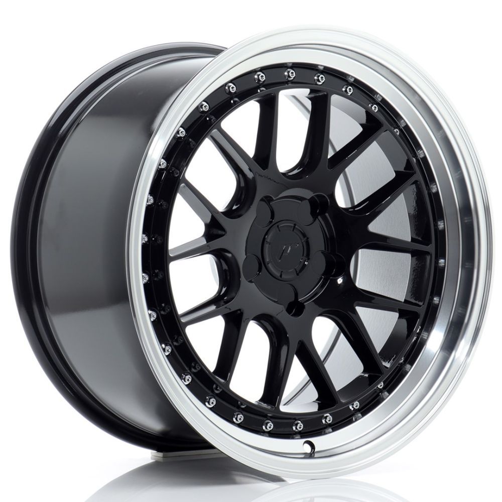 ALU PLATIŠČA JR Wheels JR40 18x9,5 ET15-35 5H BLANK Glossy Black w/Machined Lip