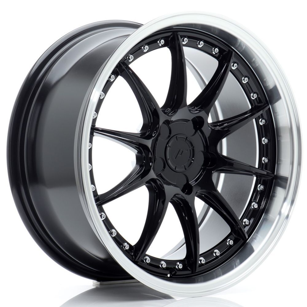 ALU PLATIŠČA JR Wheels JR41 18x8,5 ET15-35 5H BLANK Glossy Black w/Machined Lip