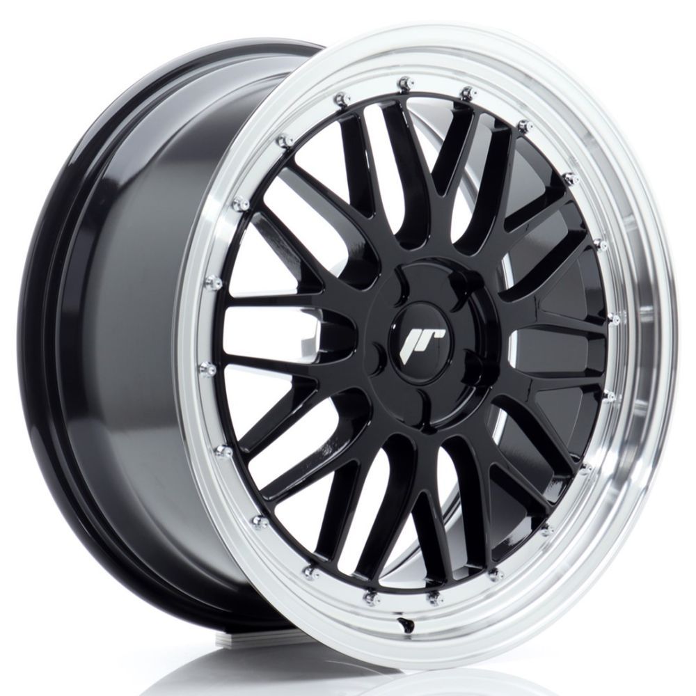 ALU PLATIŠČA JR Wheels JR23 19x8 ET20-40 5H BLANK Gloss Black w/Machined Lip