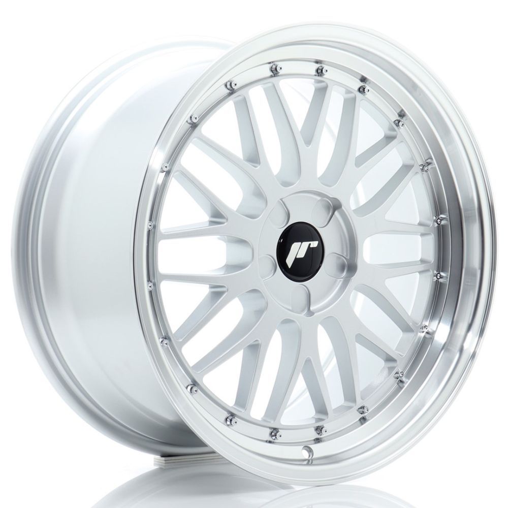 JR Wheels JR23 19x9 ET20-40 5H BLANK Hyper Silver w/ Machined Lip