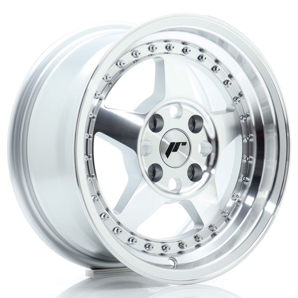 ALU PLATIŠČA JR Wheels JR6 15x7 ET25 4x100 Silver Machined Face