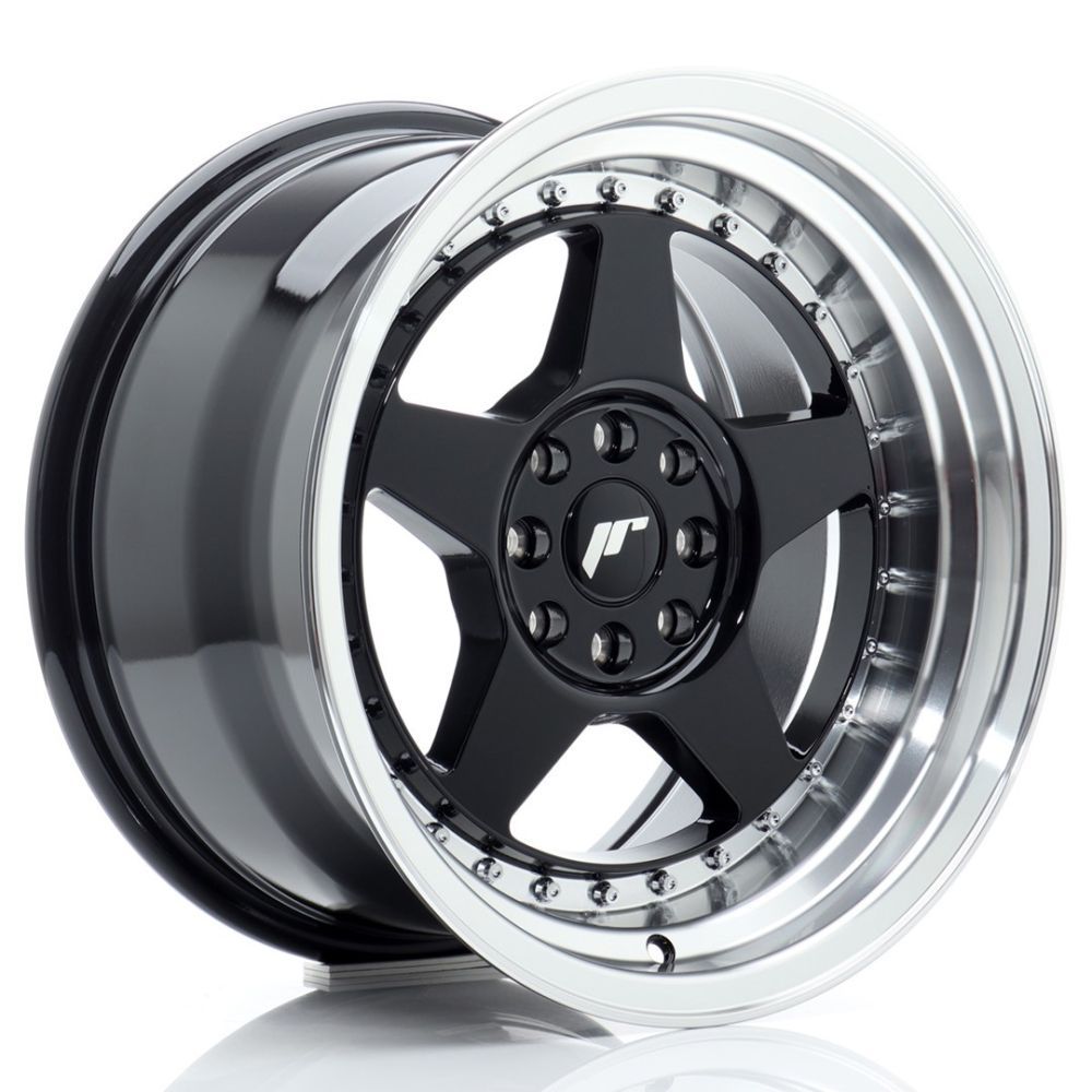 JR Wheels JR12 16x9 ET10 4x100/114 Gloss Black