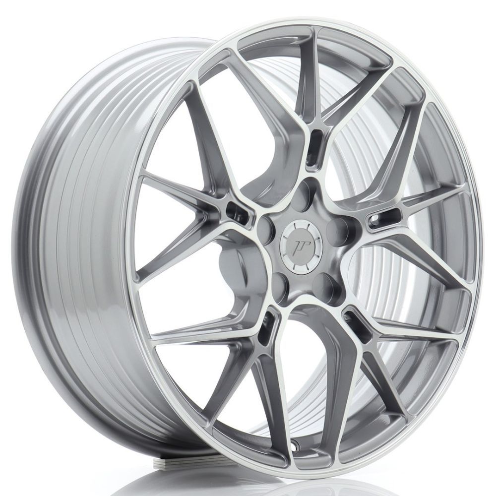 JR Wheels JR51 18x8 ET20-45 5H BLANK Titanium Machined Face