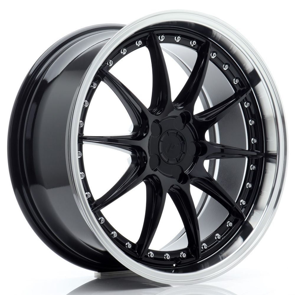 JR Wheels JR41 19x8,5 ET15-35 5H BLANK Gloss Black w/ Machined Lip