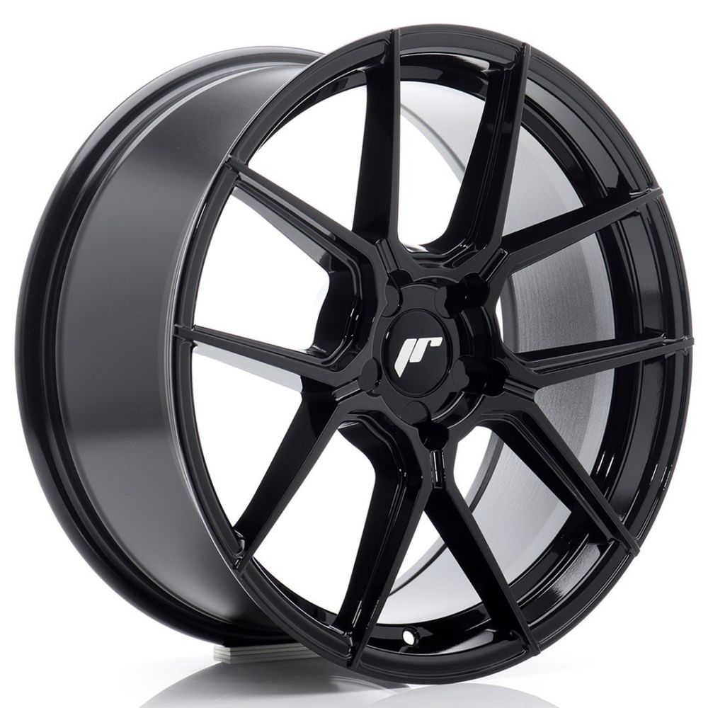 JR Wheels JR30 18x8 ET20-40 BLANK Gloss Black