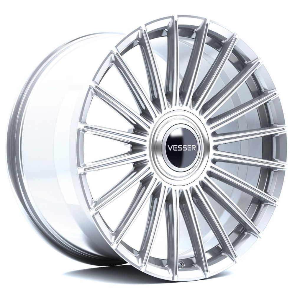 Vesser VSR5 22x9,5 ET0-35 BLANK Silver Machined Face