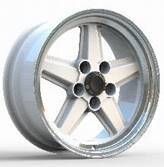 R17x9 5X112 ET 24 66.6 FD5938 Silver+Polished Lip (SP) For MER (P) (Rear+Front) 9x17 ET24 5x112