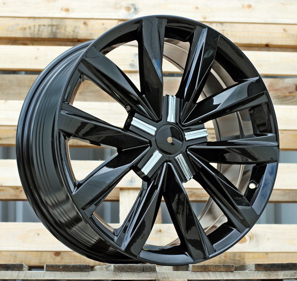  R18x8 5X120 ET 50 65.1 B1351 (FBX486) Black (BL) For VW (Z6) (HYBRID FORGED) 8x18 ET50 5x120