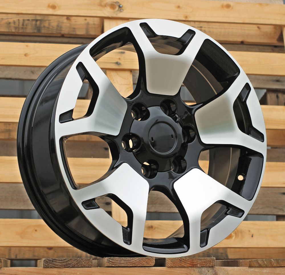  R18x7.5 6X139.7 ET 25 106 B1460 Black Polished (MB) For TOYOT (Z2) (4x4) 7.5x18 ET25 6x139.7