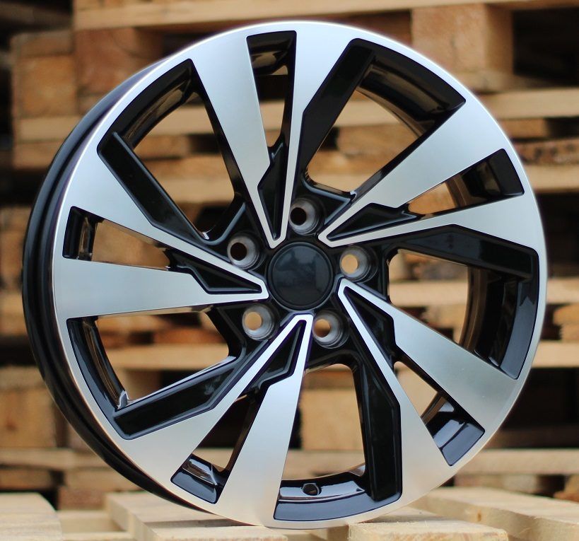  R15x6 5X100 ET 40 57.1 XE277 Black Polished (MB) For VW (P2) 6x15 ET40 5x100
