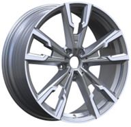  R19x8 5X112 ET 46 66.6 YF5710 Black Polished (MB) For BMW (Z6) (HYBRID FORGED (X1; iX1; X2; iX2; Series 1(F40) 2(F44)) 8x19 ET46 5x112
