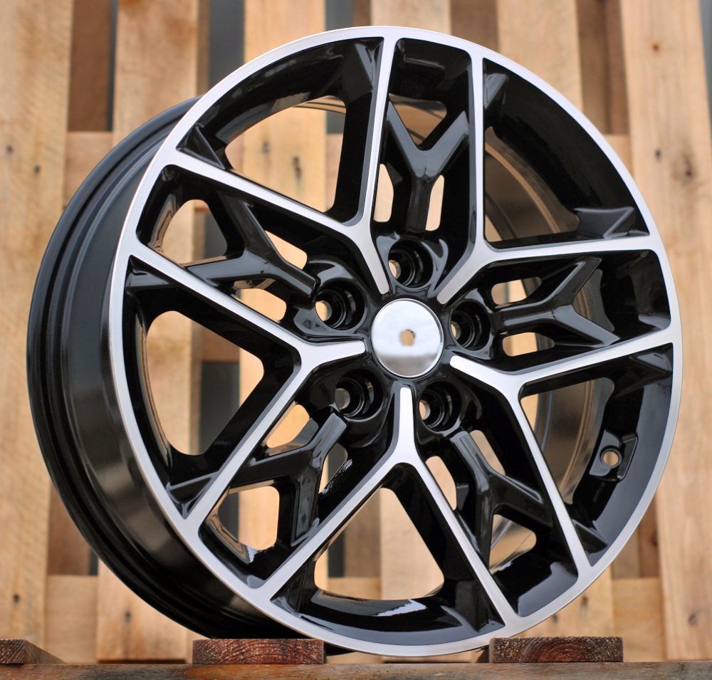  R17x7 5X114.3 ET 48 67.1 B5567 Black Polished (MB) For KIA (L6) 7x17 ET48 5x114.3