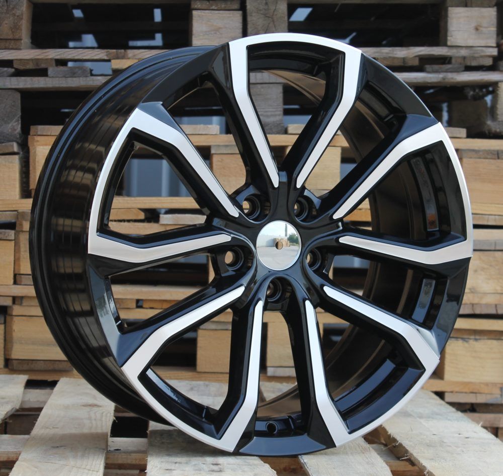 R19x8 5X108 ET 42 67.1 V515 (FE133) Black Polished (MB) For VOLVO (P1) 8x19 ET42 5x108