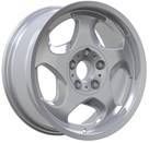 R17x8 5X120 ET 15 74.1 B2417 Silver+Polished Lip (SP) For BMW (Z1) (Front Right) 8x17 ET15 5x120