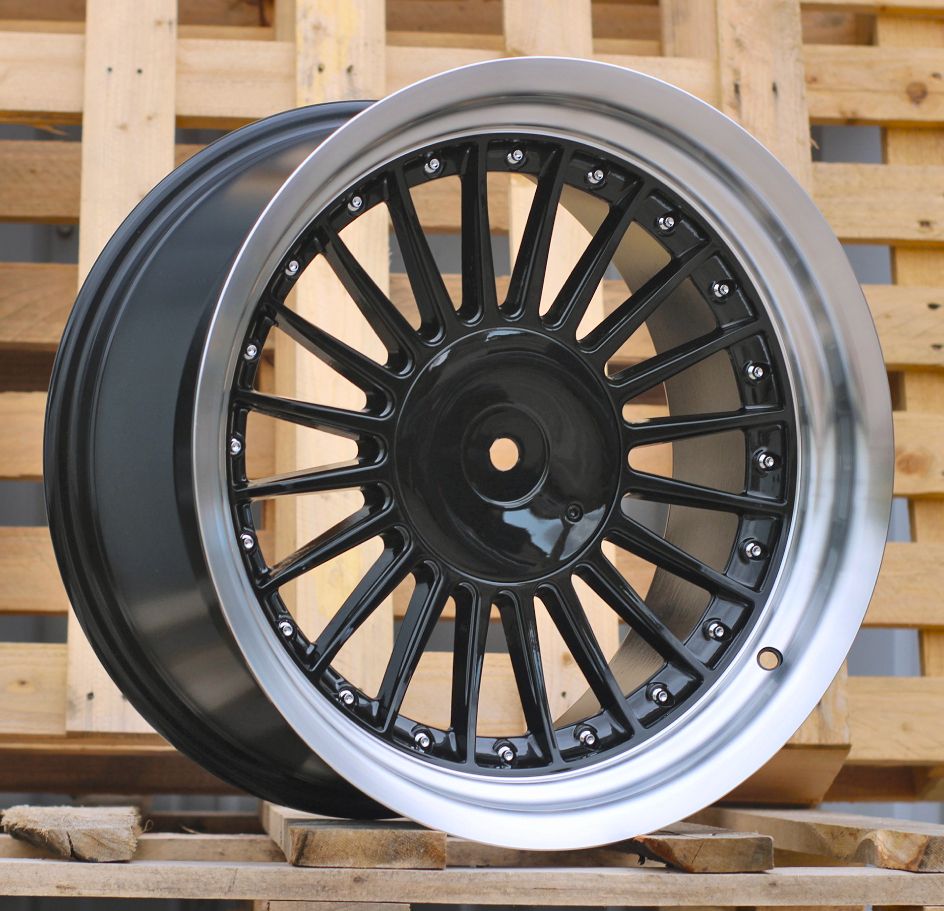 R17x9 5X120 ET 15 74.1 7307R Graphite+Polished Lip (GRPL) For BMW (Z5) (ALPINA Style (Front+Rear)) 9x17 ET15 5x120