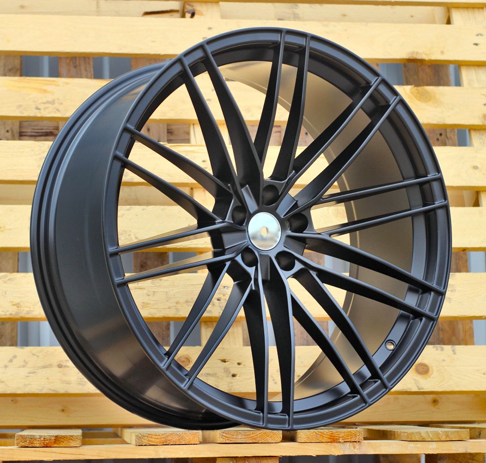 R23x10 5X112 ET 15 66.5 F1995 (IN417) Black Half Matt (BLHM) For AUD (M) (ABT Style) 10x23 ET15 5x112