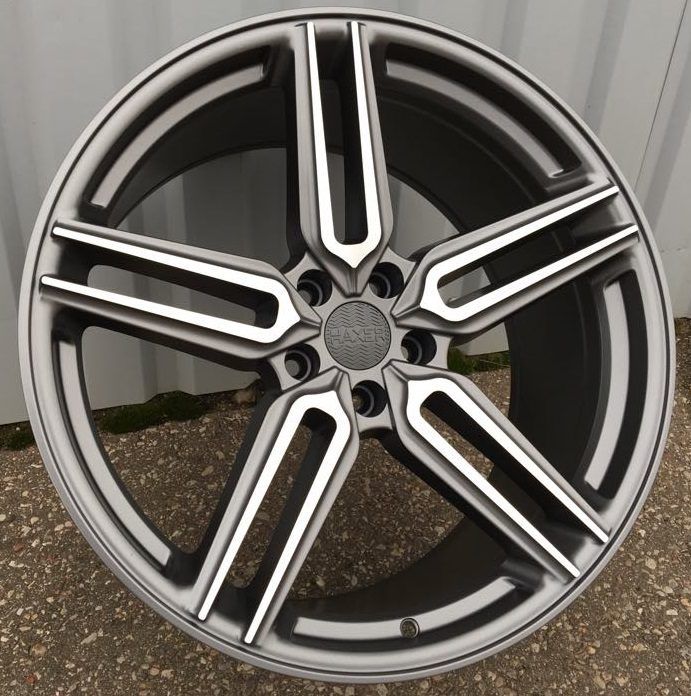  R20x9 5X112 ET 35 66.5 B1382 (HX015) Grey Polished Half Matt (MGHM) For HAXER (K7) ( Rear+Front) 9x20 ET35 5x112