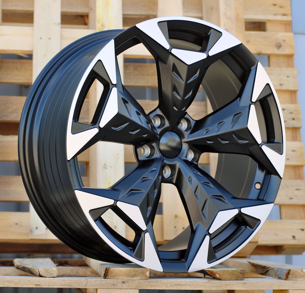  R19x8.5 5X112 ET 38 57.1 YF5717 Black Polished Half Matt (MBHM) For CUPRA (Z6) (HYBRID FORGED) 8.5x19 ET38 5x112