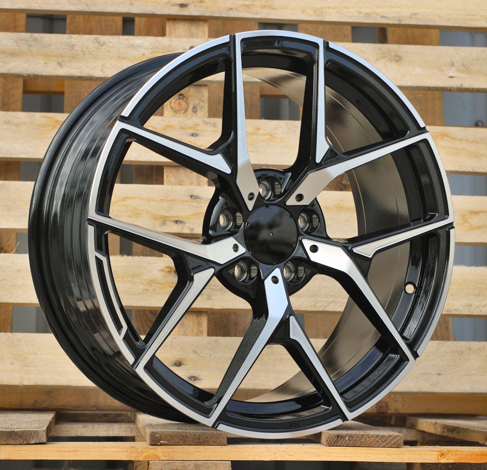  R18x8 5X112 ET 43 66.6 XE137 (YF5726) Black Polished (MB) For MER (Z3) (HYBRID FORGED) 8x18 ET43 5x112