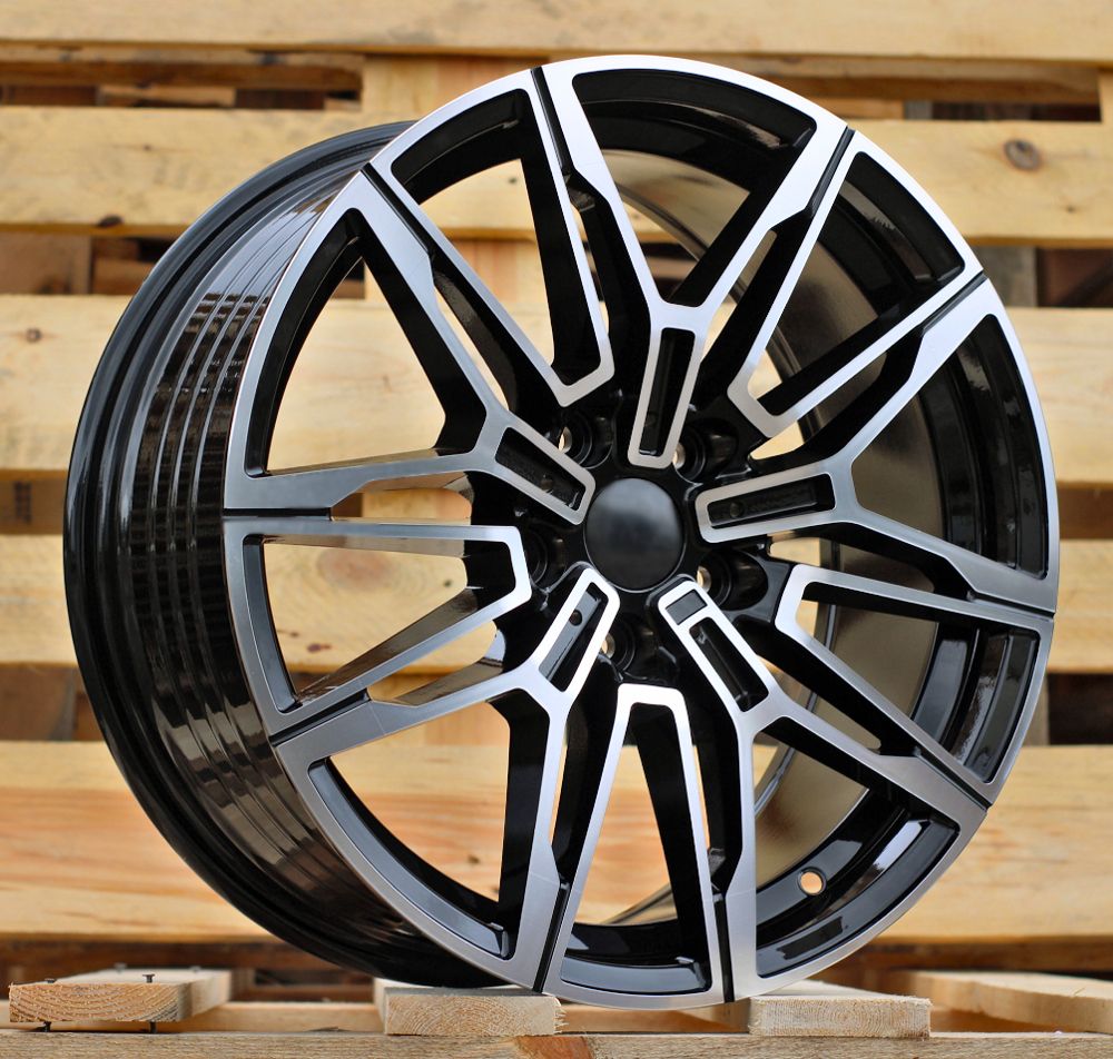  R20x9.5 5X120 ET 38 72.6 I0294 (FBX164) Black Polished (MB) For BMW (Z5) (HYBRID FORGED Rear+Front) 9.5x20 ET38 5x120