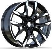 R19x8.5 5X112 ET 40 66.6 H3456F Black Polished Half Matt (MBHM) For BMW (M) (HYBRID FORGED Front+Rear) 8.5x19 ET40 5x112