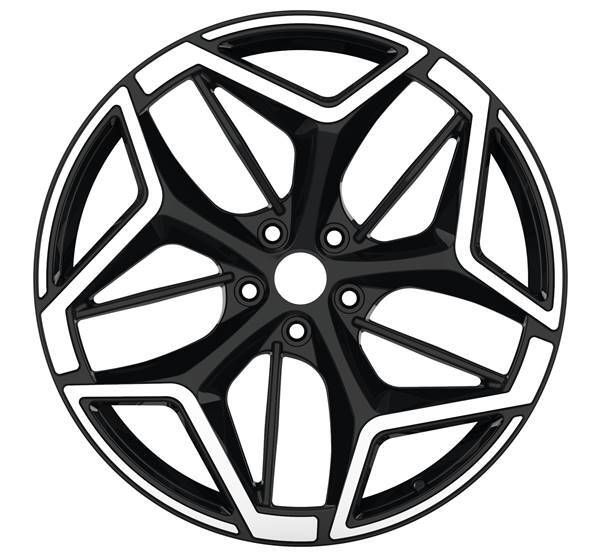 R19x7.5 5X108 ET 50 63.4 IN3635F Black Polished (MB) For FORD (K7) (HYBRID FORGED (Kuga, Puma)) 7.5x19 ET50 5x108