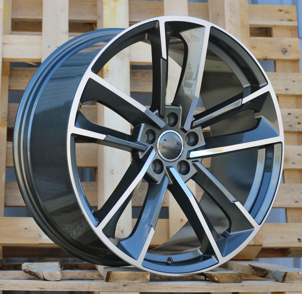 R19x8.5 5X112 ET 27 66.5 XFE81 (A5395) Grey Polished (MG) For AUD (P) 8.5x19 ET27 5x112