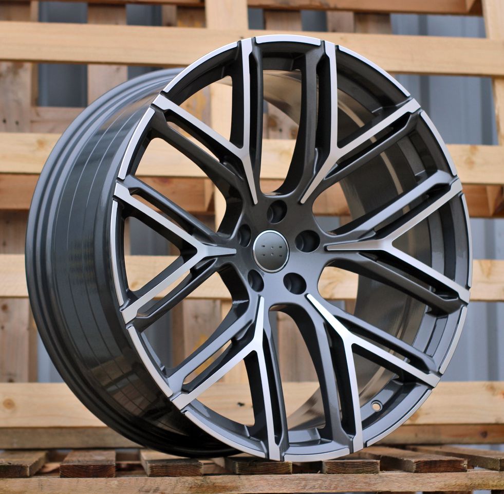  R22x10 5X112 ET 18 66.5 HF736 Grey Polished (MG) For AUD (Z5) (HYBRID FORGED New Model) 10x22 ET18 5x112