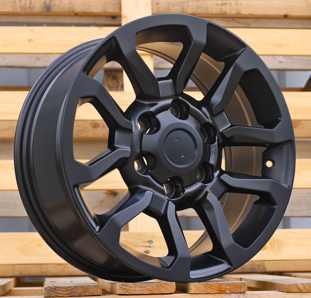 R17x7.5 6X139.7 ET 30 106 B1623 (BK5901) Black Half Matt (BLHM) For TOYOT (M) 7.5x17 ET30 6x139.7