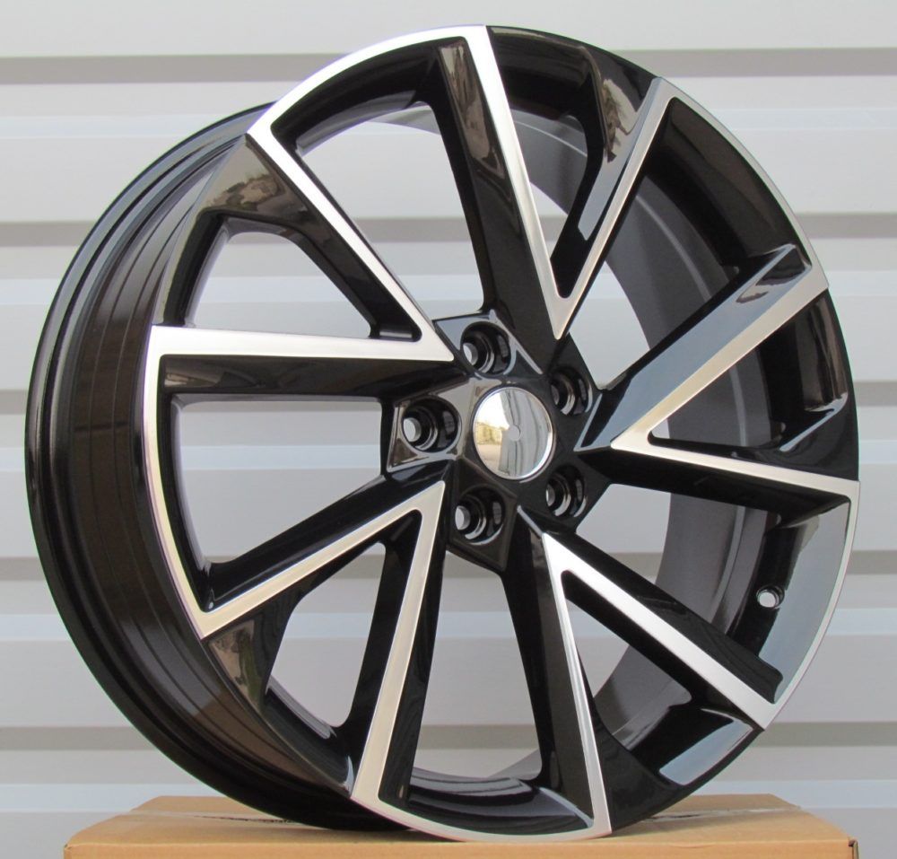 R18x7.5 5X112 ET 43 57.1 FE181 (IN0262) Black Polished (MB) SKODA (K7) 7.5x18 ET43 5x112