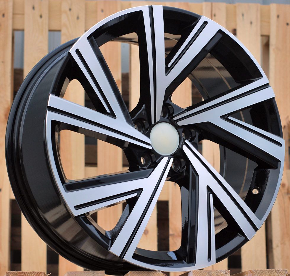  R17x7.5 5X100 ET 45 57.1 B5805 Black Polished (MB) For VW (L2) 7.5x17 ET45 5x100