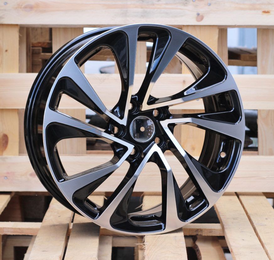  R17x7 4X108 ET 25 65.1 E1011 (FR387) Black Polished (MB) For CITRO (R) 7x17 ET25 4x108