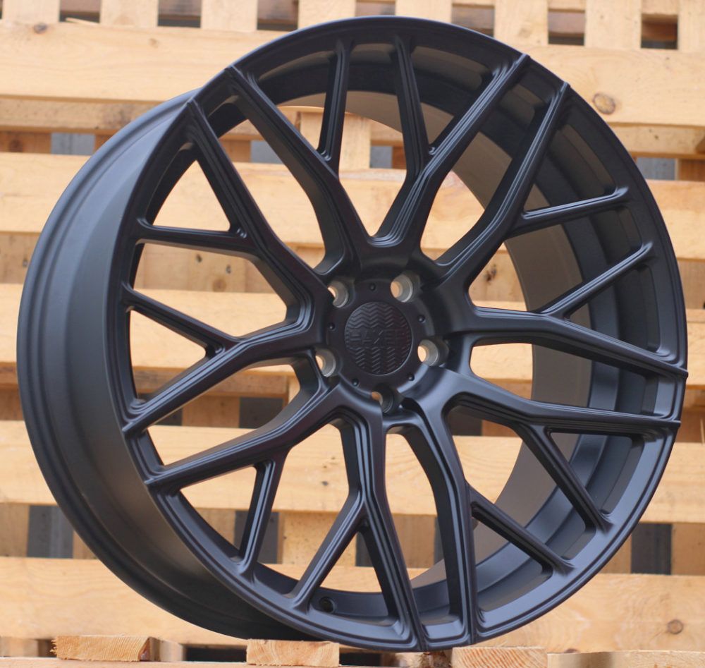 R22x9 5X112 ET 30 66.6 HX038 Black Half Matt (BLHM) For HAXER (K4+P2) () 9x22 ET30 5x112