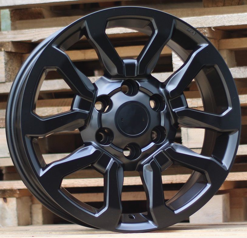  R18x7.5 6X139.7 ET 25 106 B1623 Black Half Matt (BLHM) For TOYOT (Z2) (4x4) 7.5x18 ET25 6x139.7
