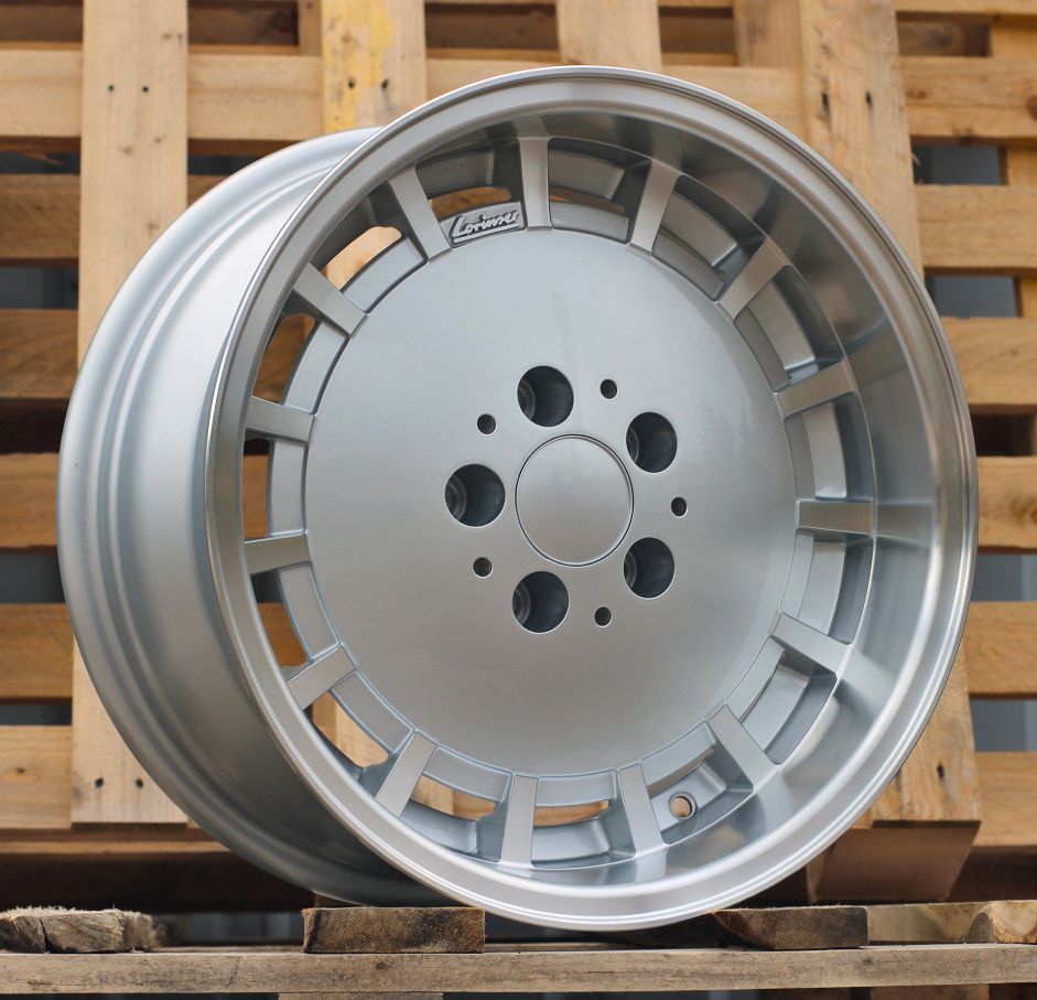 R16x8 5X112 ET 11 66.6 SW355 Silver+Polished Lip (SP) For MER (P1) (Rear+Front) 8x16 ET11 5x112