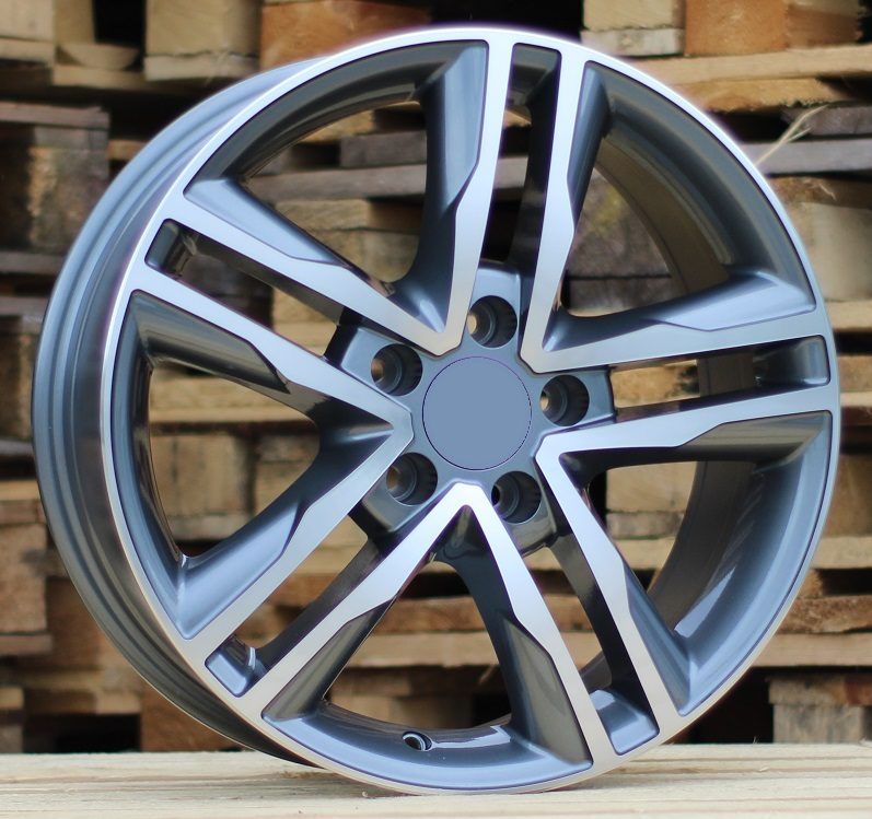  R17x7.5 5X120 ET 50 65.1 BK424 Grey Polished (MG) For VW (K2) (4x4 (max 1250kg)) 7.5x17 ET50 5x120