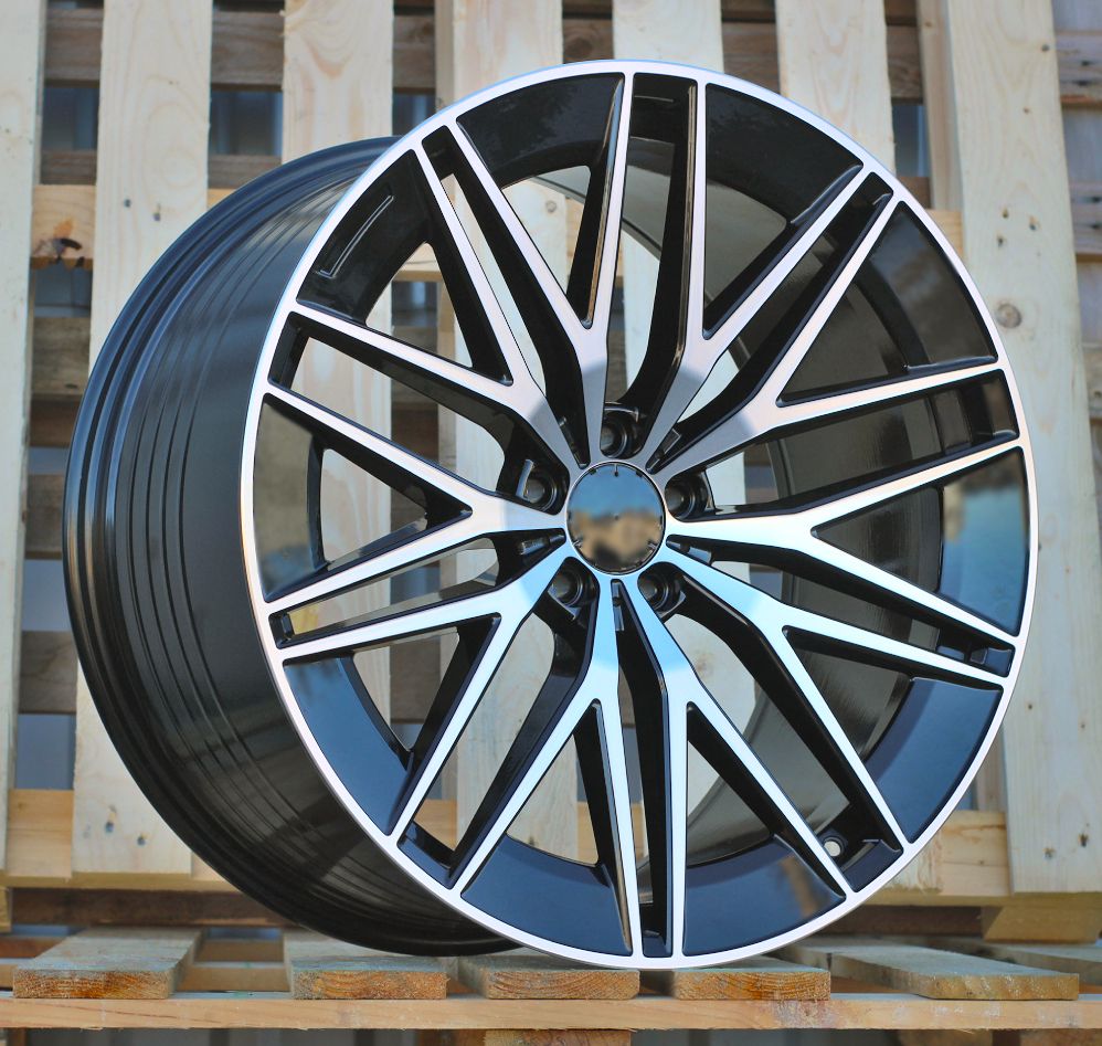  R22x10 5X112 ET 56 66.6 FBX387 Black Polished (MB) For MER (K3) (HYBRID FORGED Rear+Front) 10x22 ET56 5x112