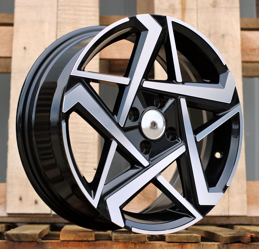  R16x6.5 4X100 ET 45 54.1 Y1237 Black Polished (MB) For HYUND (K4) 6.5x16 ET45 4x100