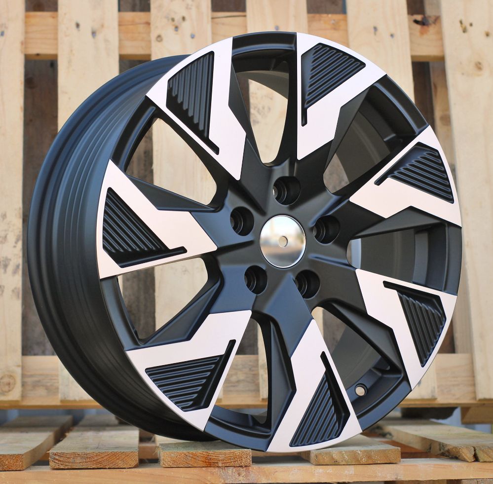  R17x7 5X114.3 ET 45 66.1 IN3521F Black Polished Half Matt (MBHM) For RENAU (M) (HYBRID FORGED (max 1250kg)) 7x17 ET45 5x114.3