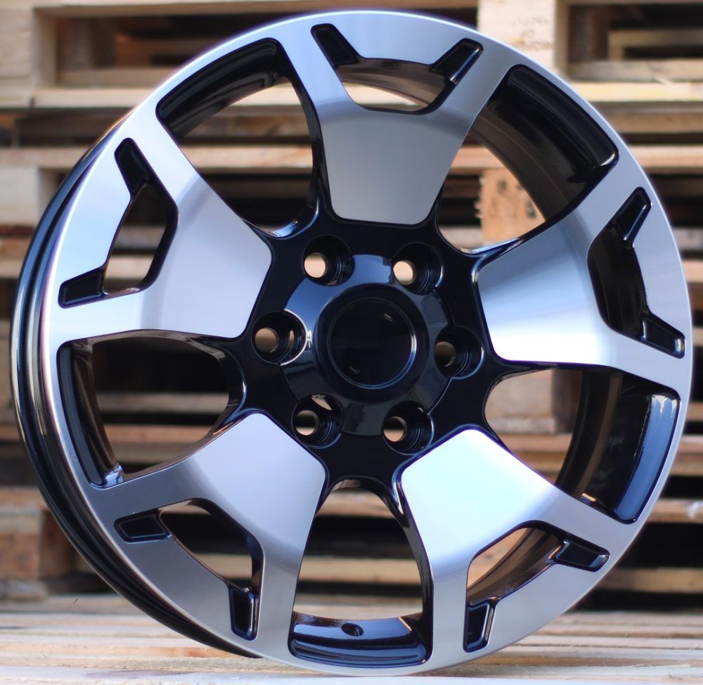  R18x7.5 6X139.7 ET 25 106 B1460 Black Polished (MB) For TOYOT (Z2) (4x4) 7.5x18 ET25 6x139.7