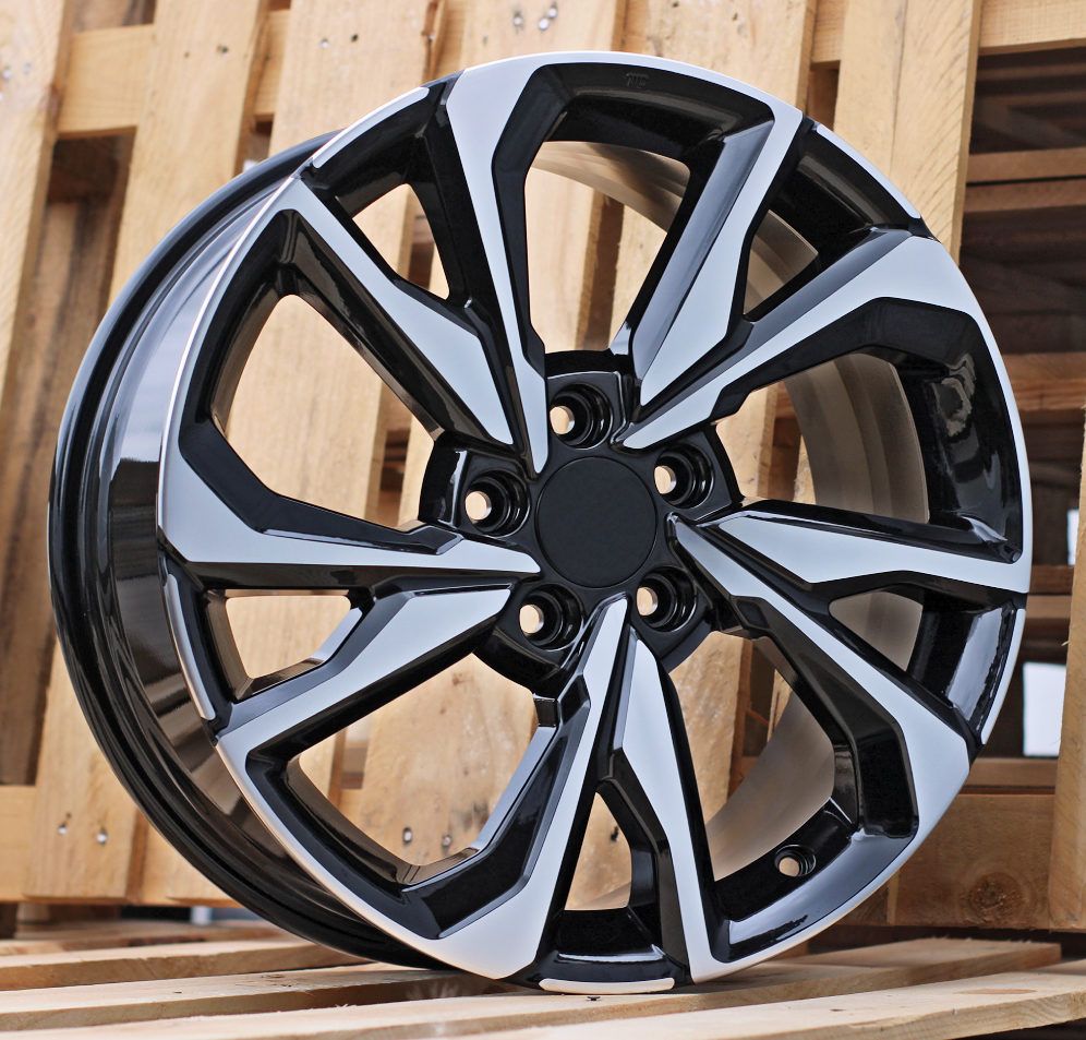 ALU PLATIŠČA R18x8 5X114.3 ET 50 64.1 A5563 (BY1663) Black Polished (MB) HOND (Z1) 8x18 ET50 5x114.3