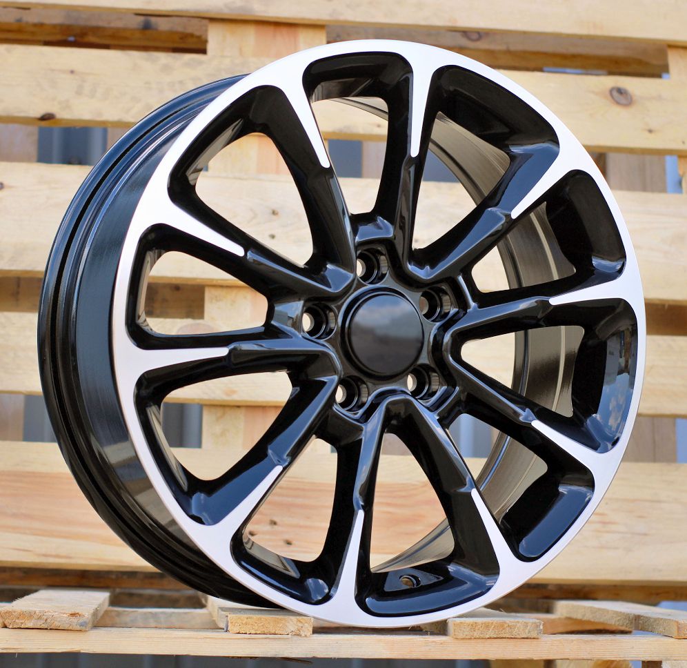  R17x7 5X110 ET 40 65.1 Y1281 Black Polished (MB) For FIAT (Z4) (NEW Model 500) 7x17 ET40 5x110